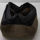 COMFY-HOMI 3PACK Cotton Rope Square Basket with Handles for Shelves| Dog Toy Bin and Storage| Baby Gift| Shoe Organizer| New 13.5" x 11" x 9.5" for Living Room (Black/Jute)