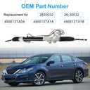 Power Steering Rack and Pinion Assembly Compatible with Nissan Altima Sedan L4 2.5L V6 3.5L SL SV SR 2013 2014 2015 2016 2017 2018 Replacement for 26-30032 490013TA0A 490013TA1A 490013TA1B