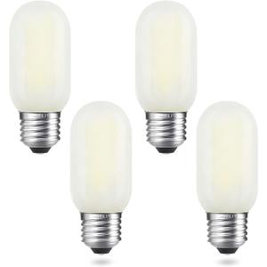 Dimmable Frosted E26 LED Bulb, 5000K Daylight White, 400LM, 4W T45/T14 LED Light Bulbs 40 Watt Equivalent, Decorative Filament Bulb for Bathroom Vanity Lamp Kitchen Pendant Mason Jars, 4 Pcs