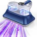 Mattress Vacuum Cleaner Powerful Vibration Handheld Couch Vacuum with UV-C Light and LED Display, HEPA Filter, Versatile Bed Vacuum Cleaner Cordless with Type-C Charging Port for Bed, Sofa, Carpets