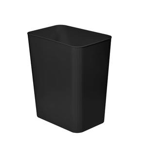 Trash Can - Plastic Waste basketbin - 3.5 Gallon- for Office,Home,Bathroom,Kitchen,Dormitory - Black