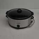 Crock-Pot 7 Quart Oval Manual Slow Cooker, Stainless Steel (SCV700-S-BR), Versatile Cookware for Large Families or Entertaining