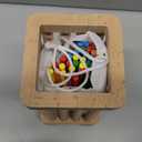 Montessori Game Wooden Board Game, 42 Colorful Wooden Sticks Dice Game Math Educational Toys for 3 4 5 6 Years Old, Fine Motor Skills Toys & Counting Toy Family Game Travel Toys Gifts for Kids