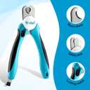 Boshel Large Dog Nail Clippers with Safety Guard to Avoid Over-Cutting Nails and Free Nail File, Razor Sharp Blades, Professional at Home Grooming