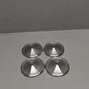 Cabilock Stainless Steel Cup Lid 4Pcs 3.94 Inch Leakproof Universal Mug Covers Spill Proof Reusable Drink Covers for Home and Travel