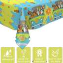 2Pack Scooby Tablecloth Disposable Tablecover Birthday Party Supplies and Decorations for Kid Boy Baby Shower Rectangle Tables 70"" X42