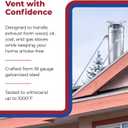 Duravent DuraPlus - 6in. X 12in. Diameter Chimney Pipe, Stainless Steel