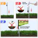 Anley 19.5-inch Ground Stake - Stainless Steel Spike with Sleeve Bearing - Fits Flutter Banner Flag Poles with a 0.65" Inner Diameter - Feather Flagpole and Flag not Included, Stake Only