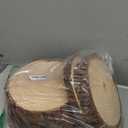 Natural Wood Slices, 5-6 Inch Round Unfinished Wooden Rounds, 10 Pack, for Wedding Centerpieces, DIY Crafts, Table Decor