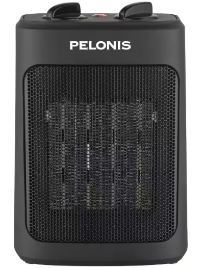 Pelonis 1500-Watt 9 in. Electric Personal Ceramic Space Heater with Thermostat CH1001