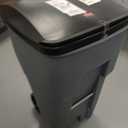 Rubbermaid Commercial Products BRUTE Rollout Plastic Trash/Garbage Can/Bin with Wheels 65 Gal for Restaurants/Hospitals/Offices/Back of House/Warehouses/Home