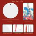 Sublimation Ornament Blanks 3 Inch 30 PCS Christmas Aluminium Round Decoration