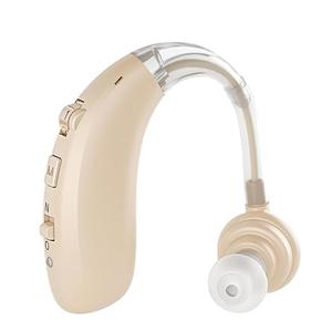 Bluetooth Rechargeable Hearing Aid for Seniors & Adults Soft Ear Hook 360 Rotation Universal Fit Easy Use Premium Comfort Design