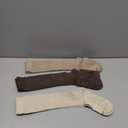 Soft Cotton Compression Socks for Women Men 20-30mmHg - Knee High Support for Circulation, Nurses, Pregnancy, Travel (Small-Medium, 3 Pairs - Natural Land)