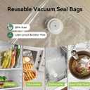 Compact Wireless Vacuum Sealer Machine for Food Preservation with 30 Reusable Vacuum Storage Freezer Bags, Portable Handheld Food Saver, for Meal Prep, Sous Vide Cook, Outdoor BBQ, Kitchen Leftover