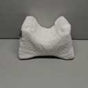 5 STARS UNITED Large Knee Pillow for Side Sleepers - Hip Pain Relief, Memory Foam Leg Cushion for Side Sleeping - Between Legs Pillow for Sciatica & Lower Back Pain, White