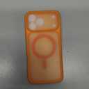 TOCOL for iPhone 17 Pro Max Case, Compatible with Magsafe Charger, Full Camera Protection, Translucent Matte for iPhone 17 Pro Max Phone Case 6.9 inch (Orange)