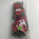 Hotop 6 Pcs Christmas Artificial Poinsettias Florals 19.6 Inch Large Christmas Poinsettia Decorations Red Green Christmas Flower Picks Stem for Christmas Tree Ornament Wreath DIY Xmas Party Decor