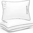 Hotel Grand King Pillows Set of 2, Medium Firm Support Down Alternative, Gusset King