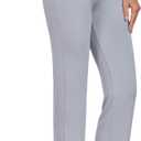 ADANIKI Womens Yoga Pants with Pockets Straight-Leg Loose Comfy Modal Drawstring Lounge Running Long Active Casual Sweatpants (XX-Large, Light Grey)