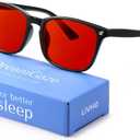 DreamGaze 99.9% Blue Light Blocking Glasses for Better Sleep - Anti Blue Light Glasses Men - Premium Computer Gaming Glasses (Black)