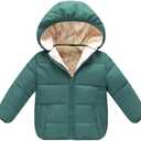 Baby Girls Boys' Winter Fleece Jackets With Hooded Toddler Cotton Dress Warm Lined Coat Outer Clothing 4-5