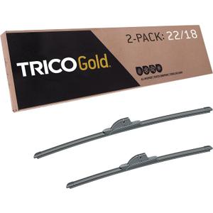 TRICO Gold (18-2218) 22 & 18 Inch Pack of 2 Automotive Replacement Windshield Wiper Blades for My Car Premium All Weather Beam Blade for Select Vehicle Models