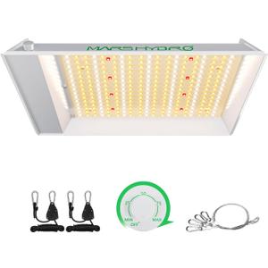 MARS HYDRO TS600 100W Upgraded Dimmable LED Grow Light, Full Spectrum Growing Lamp with New Diodes Layout for Indoor Plants Hydroponic Seedling Veg Bloom in 2x2 Grow Tent