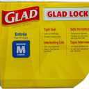 Glad GladWare Entree Food Storage Containers with Lids, Medium Square BPA Free Plastic for Meal Prep and Lunches, Lock Tight Seal, Microwave and Dishwasher Safe, 25 Oz, 5 Count - 6 Pack