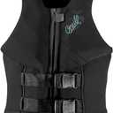 O'Neill Women's Siren USCG Life Vest, Black/ Black/ Black, 6