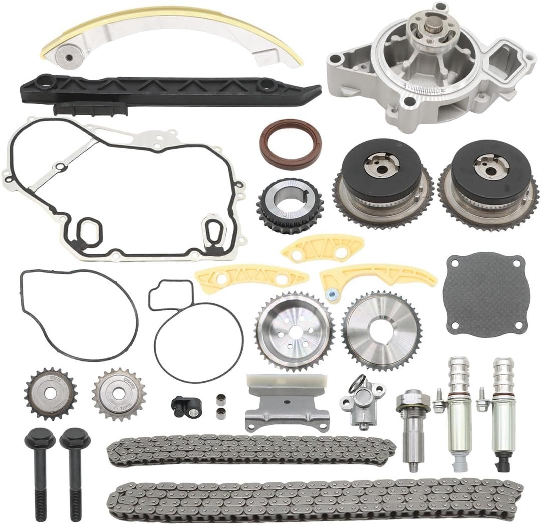 9-4201S Timing Chain Kit Compatible with Malibu Equinox G5 | Comes with Water Pump, Precision Machined Timing Chain, 12679100,12628347, For 2.2L/2.4L Engine