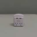 PHOTIVEN Compact Multi Outlet Wall Plug, 2 AC Outlets & 2 Fast USB Charging Ports