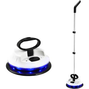 Electric Spin Mop, Duster, and Polisher, LED Lights, Ewbank Nifftee Floor and Surface Cleaner, 37 in., 150RPM, 2 lb., White