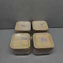 ECO SOUL 100 Count Square Palm Leaf Plates of 6 Inch - Disposable, Eco-Friendly, Biodegradable Bamboo Plates - Perfect for Parties, Catering, Weddings & Large Events