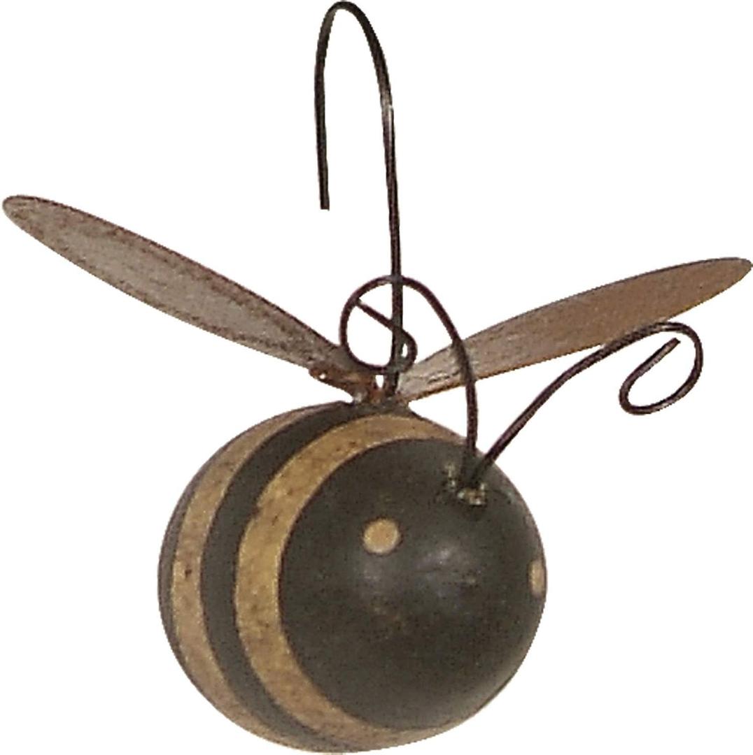 Primitives by Kathy 12161 Rustic Mini Ornament Set, Set of 12, Bee, 12 Count
