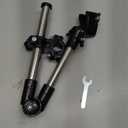 Xiaokeis Bicycle Umbrella Stand, Umbrella Holder for Stroller, Stainless Steel Bicycle Mount Holder, Hands Free Umbrella Holder, Adjustable Bike Umbrella Stretch Mount Stand Holder (Black)