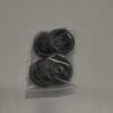 uxcell 2-inch Diameter Rubber Wheel Skateboard Trolley Caster Pulley Black 4pcs