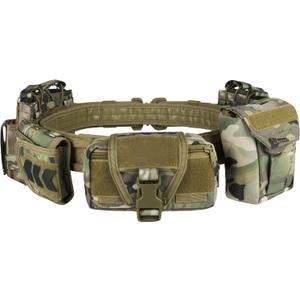 YAKEDA Tactical Battle Belt Duty Belts Law Enforcement Police Utility Gun Belt With Pouches 7 in 1 (Cp)