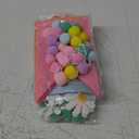Irenare 4 Pieces Spring Garland Felt Pompom Garland Hello Spring Daisy Flower Banner for Indoors Decorating Mantel Tree Party Decorations
