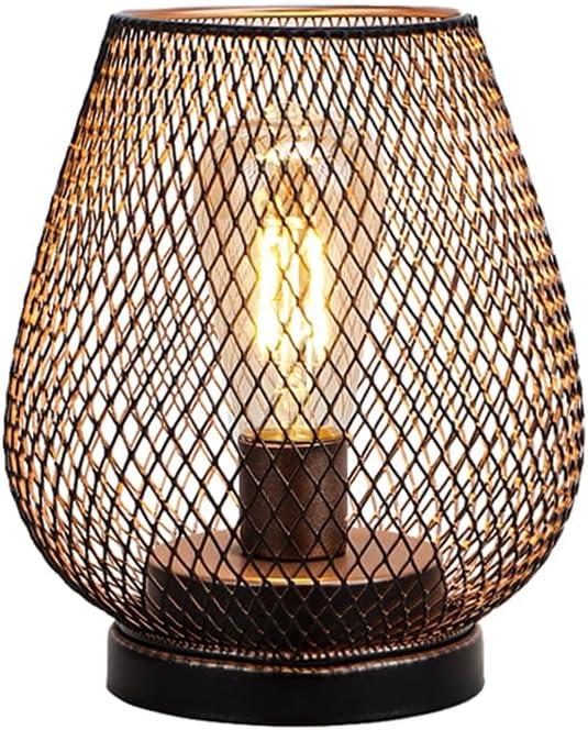 JHY DESIGN Metal Cage LED Lantern Battery Powered Cordless Accent Light with LED Great for Weddings Parties Patio Events for Indoors Outdoors