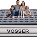 King Size Air Mattress with Built in Pump Raised,18King Air Mattress,Blow Up Mattress in 3 Mins,Self Inflatable Mattress for Camping,Floor&Travel,Portable Air Bed for Adults,750LB Max,Silver