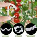 20Pcs Tomato Hooks with String, Tomato Support Hooks, Tomato Holder Hooks & Plant Support Clips with 33.3ft Twine to Prevent Tomatoes from Pinching or Falling Off