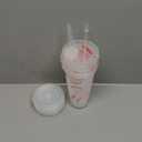 Skylety 12 Sets Sports Plastic Tumbler with Lid and Straw Bow Decorated 24oz Reusable Ball Themed Plastic Cups Sports Gifts for Fan Friend Birthday Ball Team Party Supplies(White,Baseball)