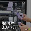 Ello Cooper 18oz Kids Stainless Steel Water Bottle with Straw and Carry Handle, Double Walled and Vacuum Insulated Metal, Leak Proof Locking Lid with Soft Silicone Spout, Reusable, BPA Free, Lilac