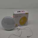 Wake Up Light Sunrise Alarm Clock for Kids, Heavy Sleepers, Bedroom, with Sunrise Simulation, Sleep Aid, Dual Alarms, FM Radio, Snooze, Nightlight, Daylight, 7 Colors, 7 Natural Sounds, Ideal for Gift (White)
