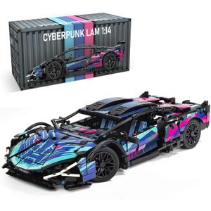 Sports Car Building Blocks Set for Adults - 1:14 MOC Toy Car Building Sets, Race Car Model Kit Gifts for Kids Boys Boyfriends Teens Age 8-14 12-16 (806 Pieces)