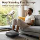 CuPiLo Foot Massager with Heat, FSA Eligible HSA Shiatsu Foot Massager Machine for Plantar Fasciitis, Adjustable Vibration & Pressure for Neuropathy Pain, Women Men Gifts, Fits Up to 12"(Gray)
