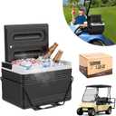 10L0L Golf Cart Cooler with Mounting Bracket Kit Fits Yamaha Club Car & EZGO, Portable 48 Hours Cooling Ice Chest 102588101 103886801