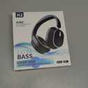 MMWOWARTS Over Ear Bluetooth Headsets HiFi Stereo Foldable Headphones with Foam Ear Cups for Sports, Travel, Black