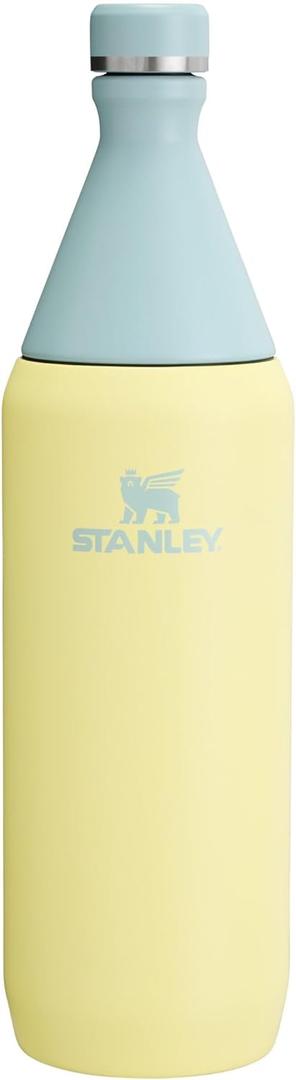 Stanley All Day Slim Bottle 34 oz | Twist On Lid with Leakproof Seal | Slim Design for Travel & Gym | Insulated Stainless Steel | BPA-Free | Pomelo
